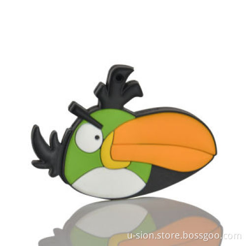 Angry Customized Bird Gift PVC USB Flash Drive with Factory Price